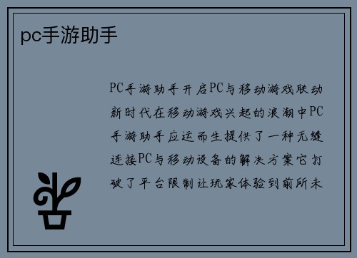 pc手游助手